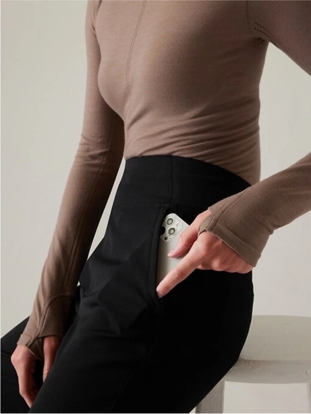 Athleta Endless High Rise Black Pants 2 P - Picture 2 of 7